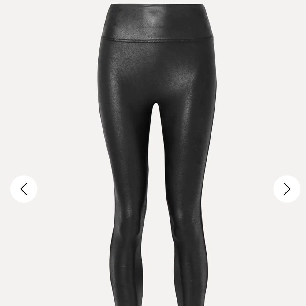 SPANX SPANXshape™ stretch leggings Black Shiny Leggings large